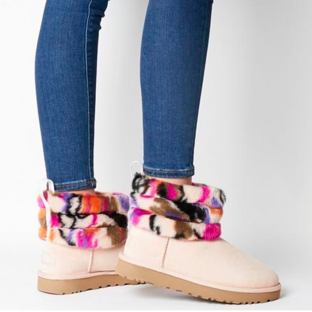 UGG Fluff Mini Quilted Motlee Boots